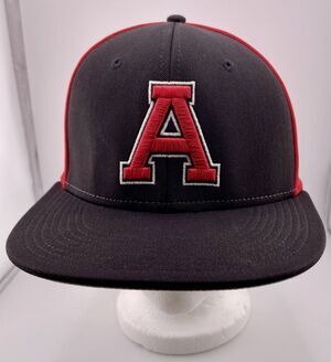 The Game Pro Gametek Baseball Hat Red/Black Red Letter A Size M
